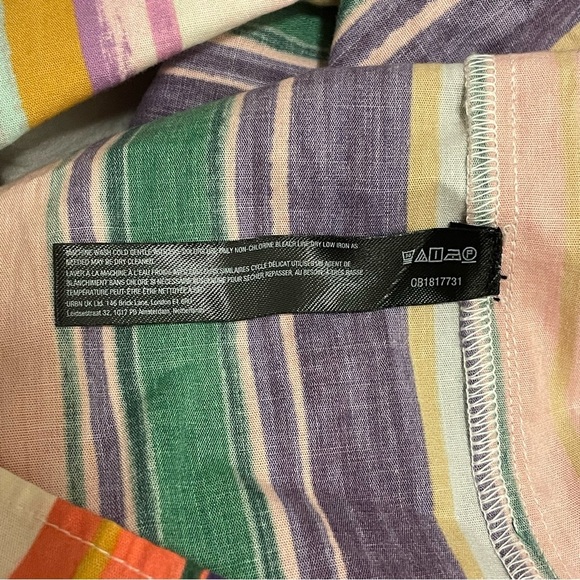 ANTHROPOLOGIE Ruffle Sleeve Open Back Mini Dress in Nouveau - Picture 7 of 8